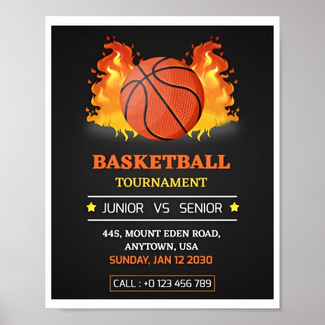 Senior Night Basketball Poster (Vorne)