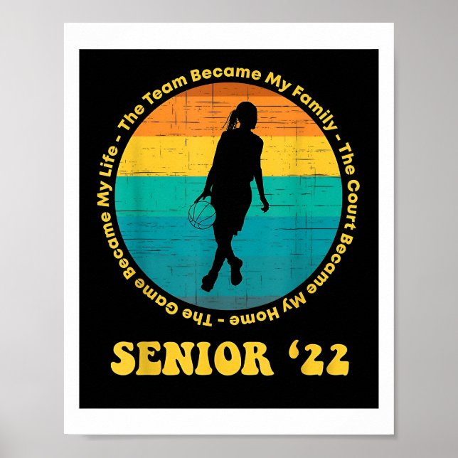 Senior Night Basketball Senior Poster (Vorne)