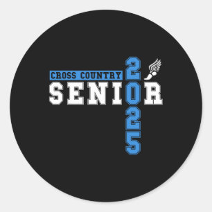 Senior Night Senior 2025 Abschluss Runder Aufkleber