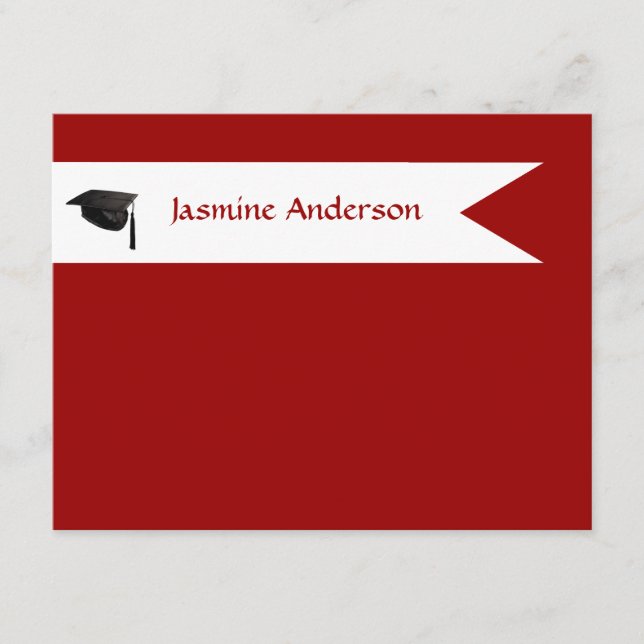 Senior Red Enclosure Cards Begleitkarte (Vorderseite)