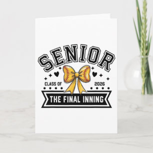 Senior Softll Cl von 2026 Crew Softll Senior Night Karte