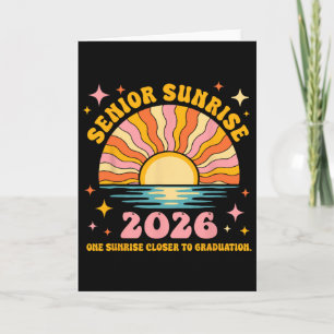 Senior Sunrise 2026 Abschluss Mein letzter erster Karte