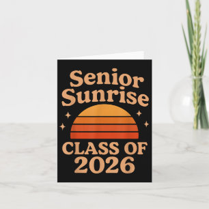 Senior Sunrise 2026 High School 12. Zwölfte Klasse Karte