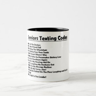 *SENIOR TEXING* FUN UND PHANTASTISCHE KAFFEE-TASSE ZWEIFARBIGE TASSE