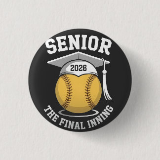 Senior the Final Inning 2026 Softball Abschluss Button