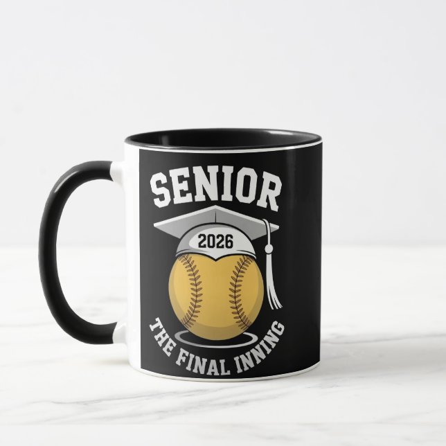 Senior the Final Inning 2026 Softball Abschluss Tasse (Links)
