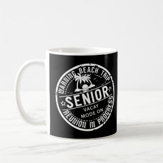 Senior Trip in Progress Palm Tree Beach 50. 60. Kaffeetasse