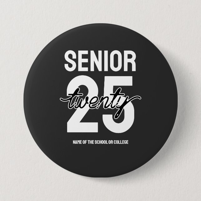 Senior twenty 25 Graduation gift Button (Vorderseite)
