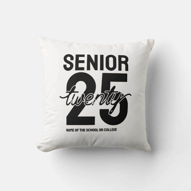 Senior twenty 25 Graduation gift Kissen (Vorderseite)