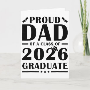 Senior-Vater 2026 Stolzer Vater eines Absolventen Karte