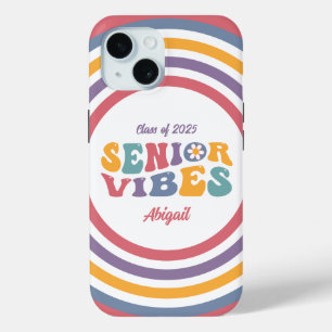 Senior Vibes Groovy Class of 2025 Grad Case-Mate iPhone Hülle