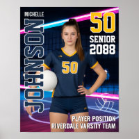 Senior Volleyball Spieler Team Foto Benutzerdefini