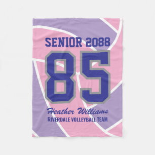 Senior-Volleyball-Team Custom Name Trikotnummer Fleecedecke