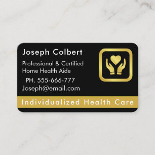 Senior Zuhause Care Caregier Business Card Visitenkarte
