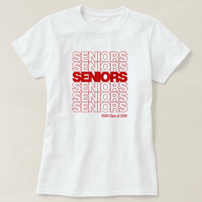 Senioren Senioren Senioren Senioren T-Shirt (Design vorne)