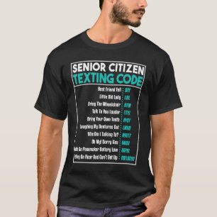 Senioren-SMS-Code Ruhestand Alt Ältere T-Shirt