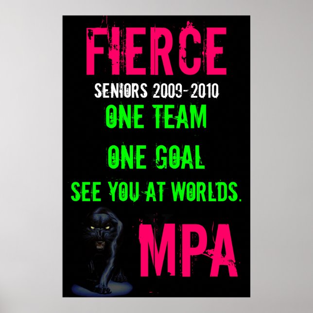 Seniors - Goal Large Poster (Devant)