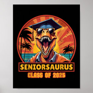 Seniorsaurus Senior Cl von 2025 Lustiger Dinosauri Poster
