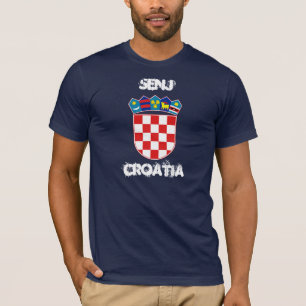 Senj, Kroatien mit Wappen T-Shirt