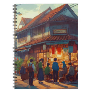 Senja di Warung Kopi Notizblock