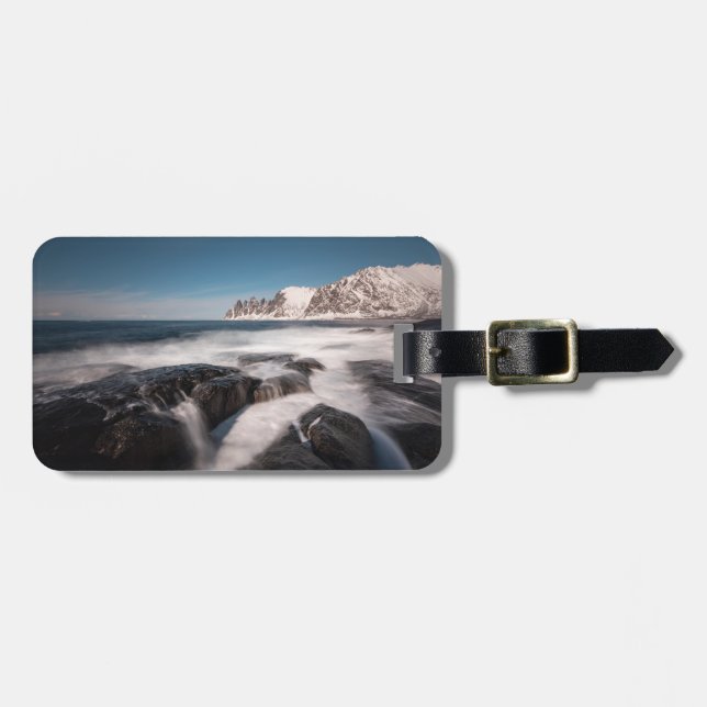 Senja Norwegen Gepäckanhänger (Vorderseite horizontal)