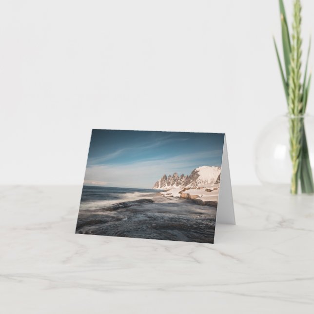 Senja Norwegen Karte (Vorderseite)