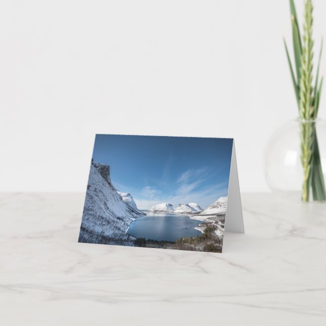 Senja Norwegen Karte (Vorderseite)