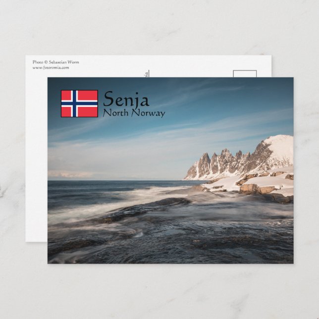 Senja Norwegen Postkarte (Vorne/Hinten)