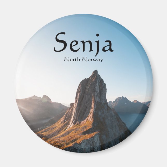 Senja Norwegen Souvenir Magnet (Vorne)
