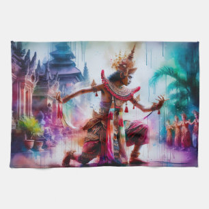 Senja Tari: Tanz der Dämmerung auf Bali Geschirrtuch