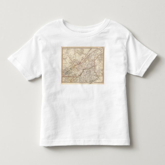 Senken Sie Kanada, Notiz:, NY, Vt, Maine Kleinkind T-shirt (Vorderseite)