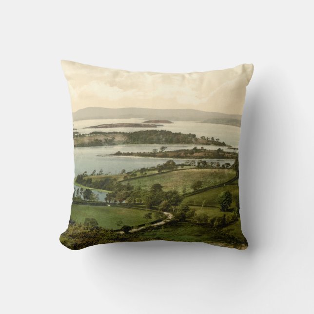 Senken Sie Lough Erne, Co Fermanagh, Nordirland Kissen (Vorderseite)
