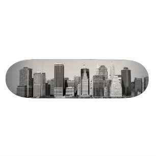 senken Sie Manhattan-Skyline, New York City Skateboard