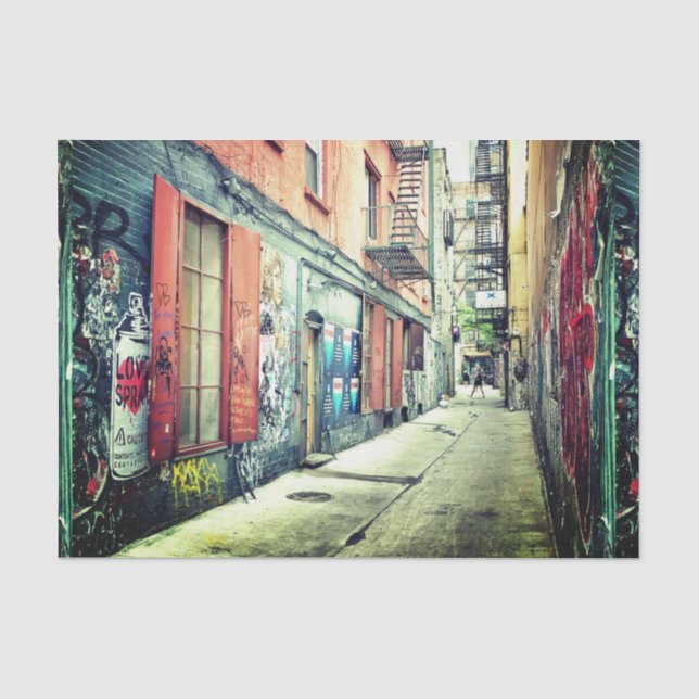 Senken Sie OstNebenstraße-Kunst, photographisches Seidenpapier (Vorderseite)