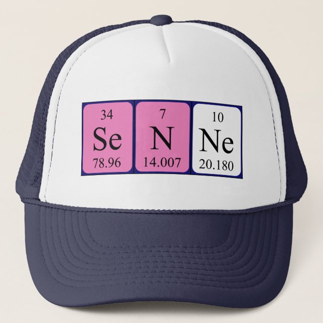 Senne Periodic Table name hat Truckerkappe (Vorderseite)