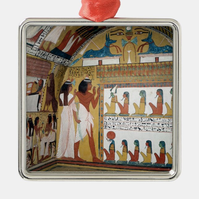Sennedjem und sein Ehefraugegenüberstellen NAO Ornament Aus Metall (Vorne)
