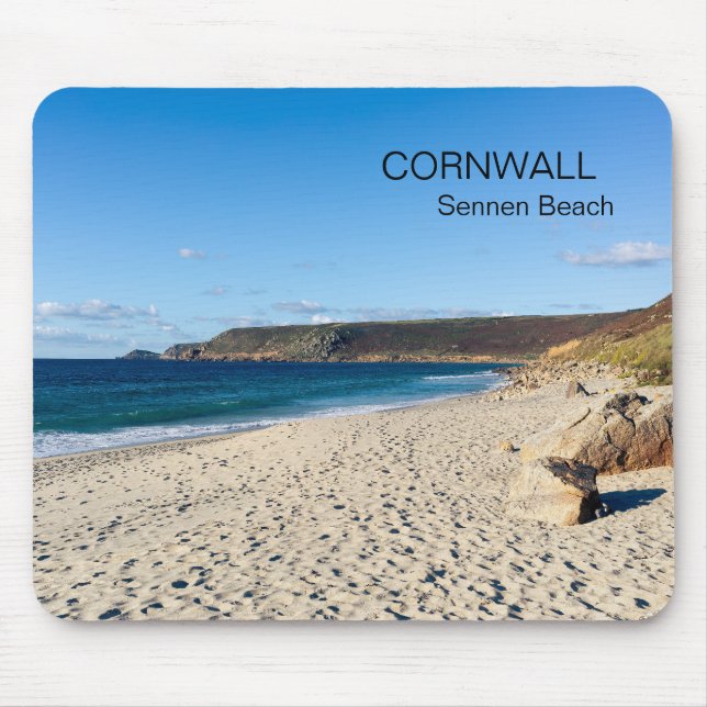 Sennen Beach Cornwall England  Mousepad (Vorne)