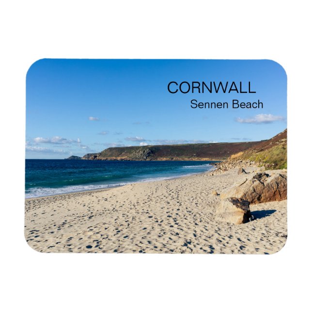 Sennen Strand Cornwall England  Magnet (Horizontal)