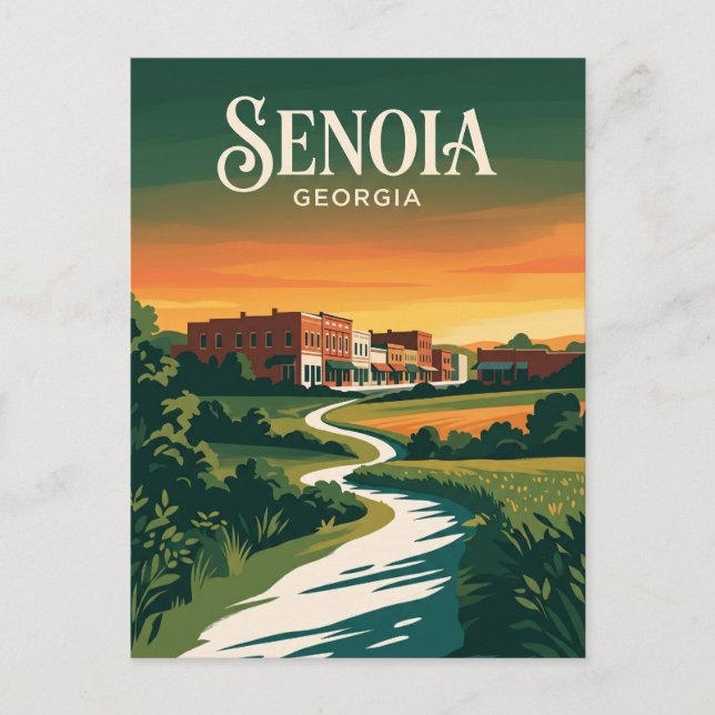 Senoia USA Postkarte (Vorderseite)