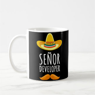 Senor Developer Sombrero und Mustache Kaffeetasse