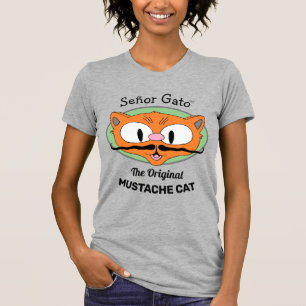 Señor Gato™ der Original Mustache Cat Cartoon Cat T-Shirt