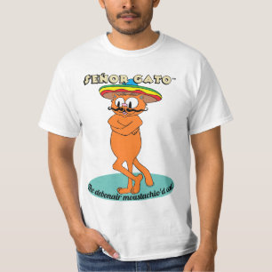 Señor Gato™ Die charmante Katze mit Schnurrbart! T-Shirt