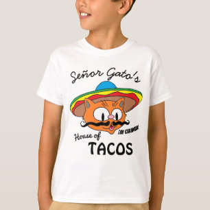 Señor Gatos Haus der Tacos Mexikanische Zeichentri T-Shirt
