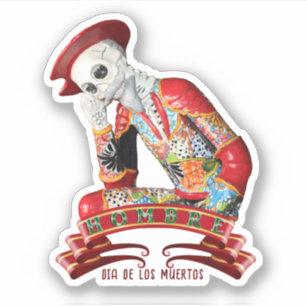 Señor Hombre Dia De Los Muertos Aufkleber