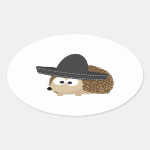 Señor Igel Ovaler Aufkleber