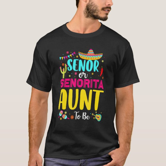 Senor- oder Senoritentante als mexikanisches Fiest T-Shirt (Vorderseite)