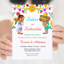 Senor ou Senorita Fiesta Genre Reveilla Invitation