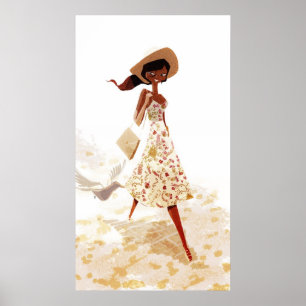 Senorita lächelnd poster