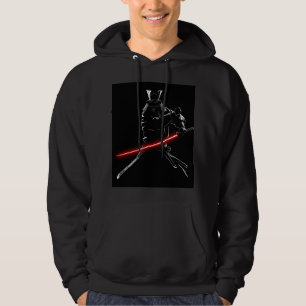 SenpaiXEL Mondlicht-Samurai-Silhouette Hoodie