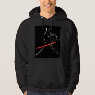 SenpaiXEL Moonlit Samurai Silhouette Hoodie
